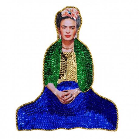Large Frida Kahlo sequin patch
