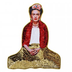 Large Frida Kahlo sequin patch