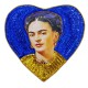 Frida heart sequin patch