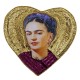 Frida heart sequin patch