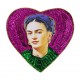 Frida heart sequin patch