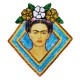 Patch sequins Frida coeur Rose
