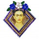 Patch sequins Frida coeur Rose