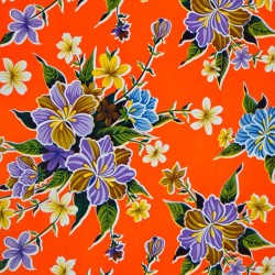 Rouleau toile cirée Hibisco Orange