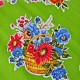 Green Canastas oilcloth