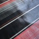 Black Saltillo oilcloth