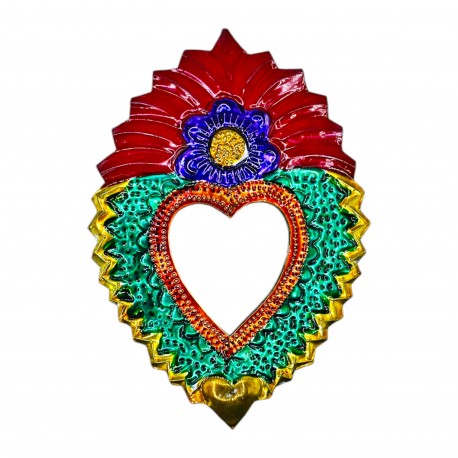 Coeur sacré avec petits coeurs et miroir