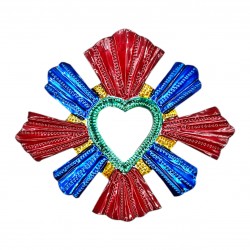 Grand coeur sacré à miroir Dentelle