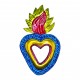 Colored Sacred heart with mirror