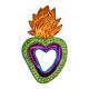 Colored Sacred heart with mirror