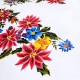 White Nochebuena Oilcloth
