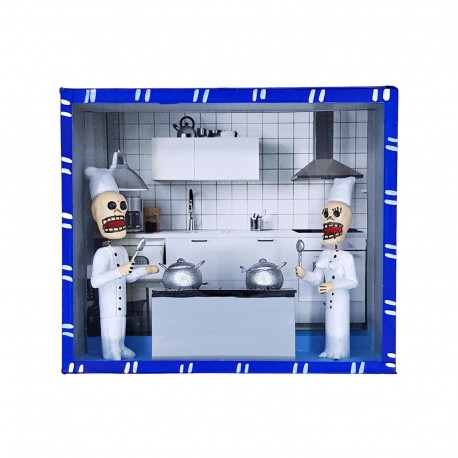 The chefs Large diorama box