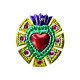 Mayan halo Tin sacred heart