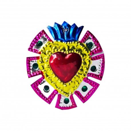 Mayan halo Tin sacred heart