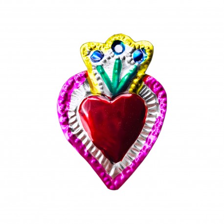 Floral Small tin sacred heart