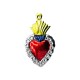 Tin floral sacred heart