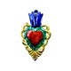 Colored Mexican sacred heart