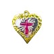 Exvoto sacred heart with cross