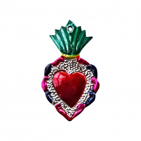 Sagrado corazón con llama
