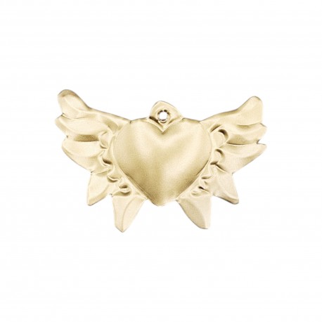 Petit coeur sacré ailé Bleu