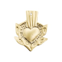 Petit coeur sacré Fleurs Rose