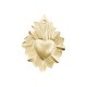 Golden tin radiant Sacred Heart