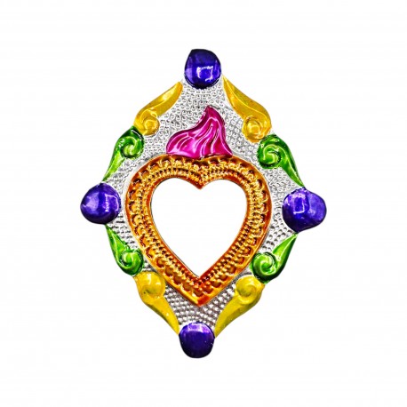 Grand coeur sacré à miroir Dentelle