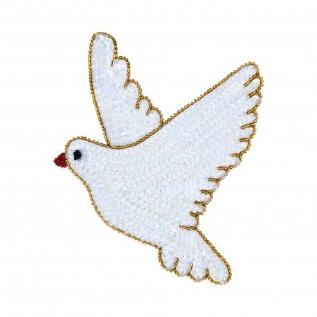 Dove Sequin patch