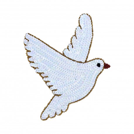 Dove Sequin patch
