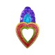 Sacred heart with leaf and mirror