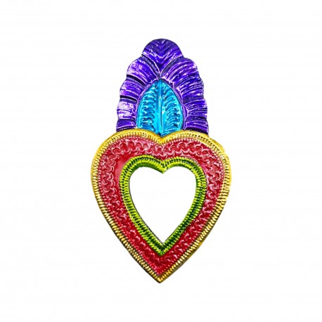 Sacred heart with leaf and mirror