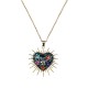 Flowery Sacred Heart Necklace