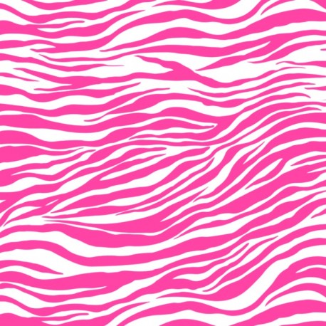 Pink Zebra oilcloth