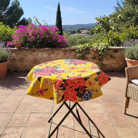 Yellow Hibisco tablecloth