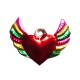 Winged small sacred heart