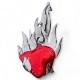 Flaming Heart Ornament