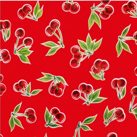 Mexicaans tafelzeil Cerezas Rood: retro kersentafelkleed - Casa Frida