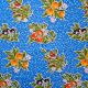 Toile cirée mexicaine Manzanitas Bleu: nappe colorée aux petites pommes - Casa Frida