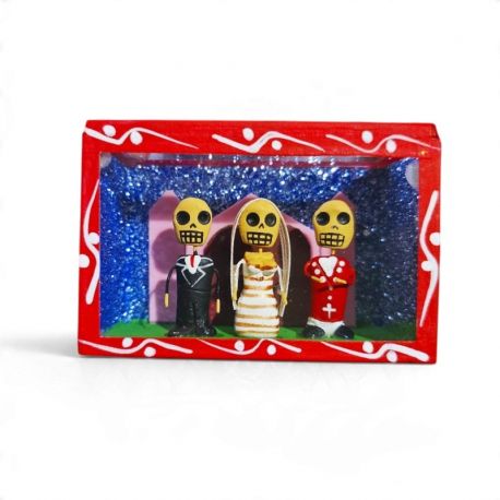 Caja de calaveritas La boda