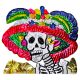 Decoración grande Catrina Rosa