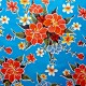 Blue Hibisco oilcloth