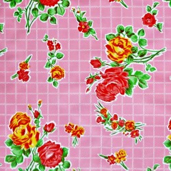 Pink Rosedal oilcloth